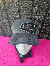 Superman DC Comics Stretchy Adjustable Ball Hat Youth Cap - Black/Gray