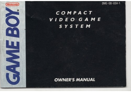 Original GameBoy Console DMG-GB-US-1 MANUAL ONLY NO TRACKING Authentic