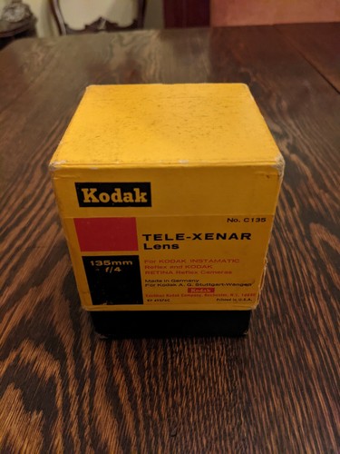 Kodak Schneider 135mm f4 Tele-Xenar Lens For Kodak Reflex Retina with Box - Picture 3 of 12