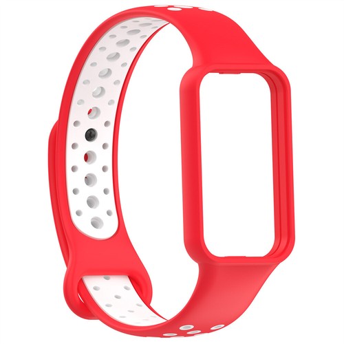 For Amazfit Band 7 Rubber Strap Sport Two-tone Round Hole Strap Sports Wristband - Picture 19 of 19