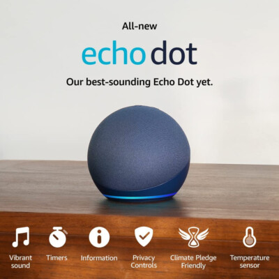 AMAZON ECHO DOT 5. GENERATION NEUESTER SMART BLUETOOTH LAUTSPRECHER MIT ALEXA NEU