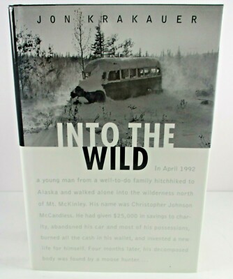 INTO THE WILD by Jon Krakauer Stated HBDJ Alaska Book VERY NICE