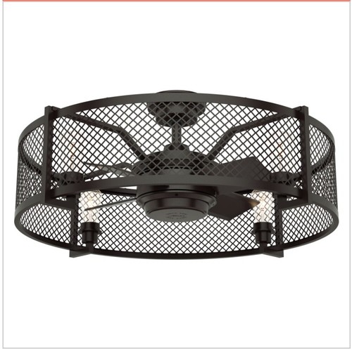 Hunter 23" Rustic Noble Bronze Convertible Remote LED Light Ceiling Fan