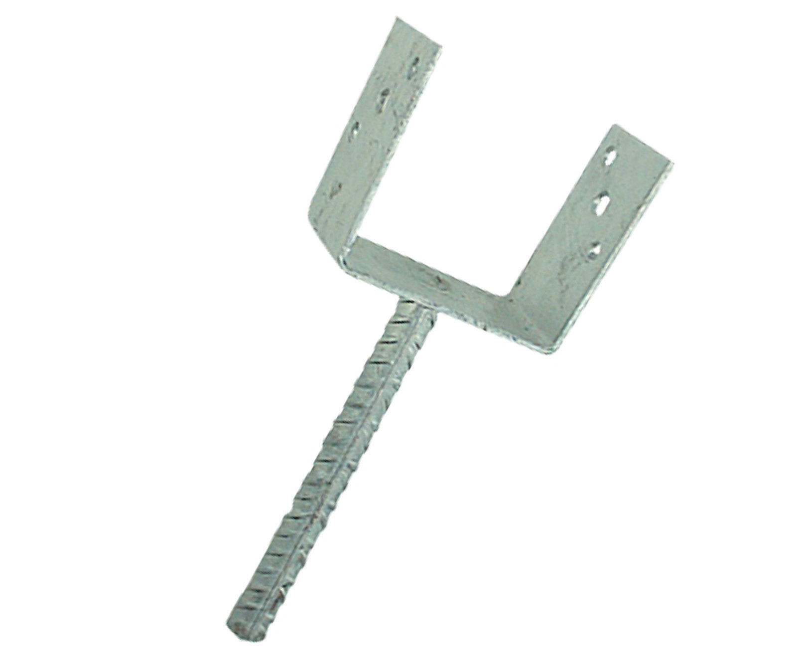 U-Form Post Holder 121 mm with Stone Anchor Carport Fence Post Support