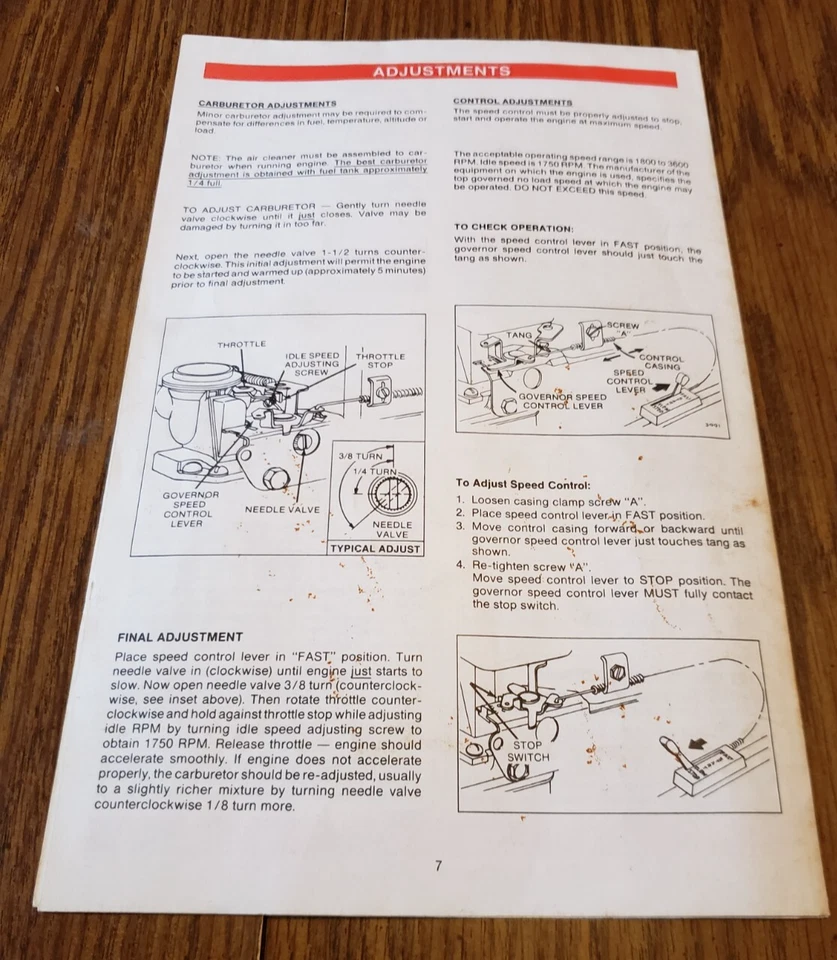 Briggs and Stratton-System 2 Operating Maintenance Instructions Manual - Image 2 of 3
