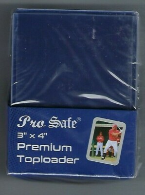 500 Pro Safe Premium 3x4 Sports Card Toploaders & 500 Pro Safe Sleeves