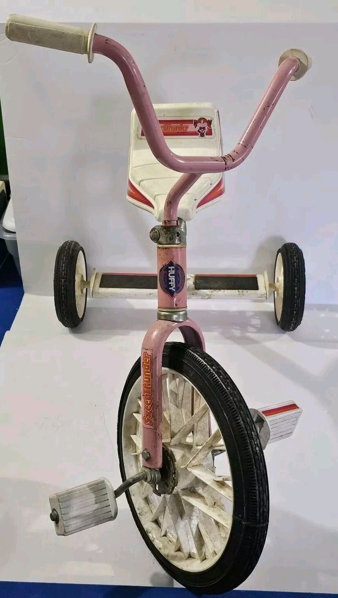 Vintage Huffy Sweet Thunder Tricycle Front Wheel Needs Repair RARE