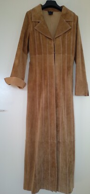 Coat leather trench size S (34-36) new NP. $400 Trench Coat