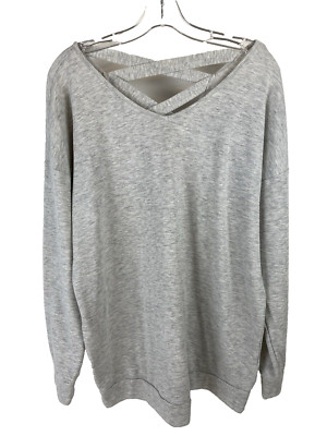 cupio women's soft light weight sweatshirt top long sleeve size L