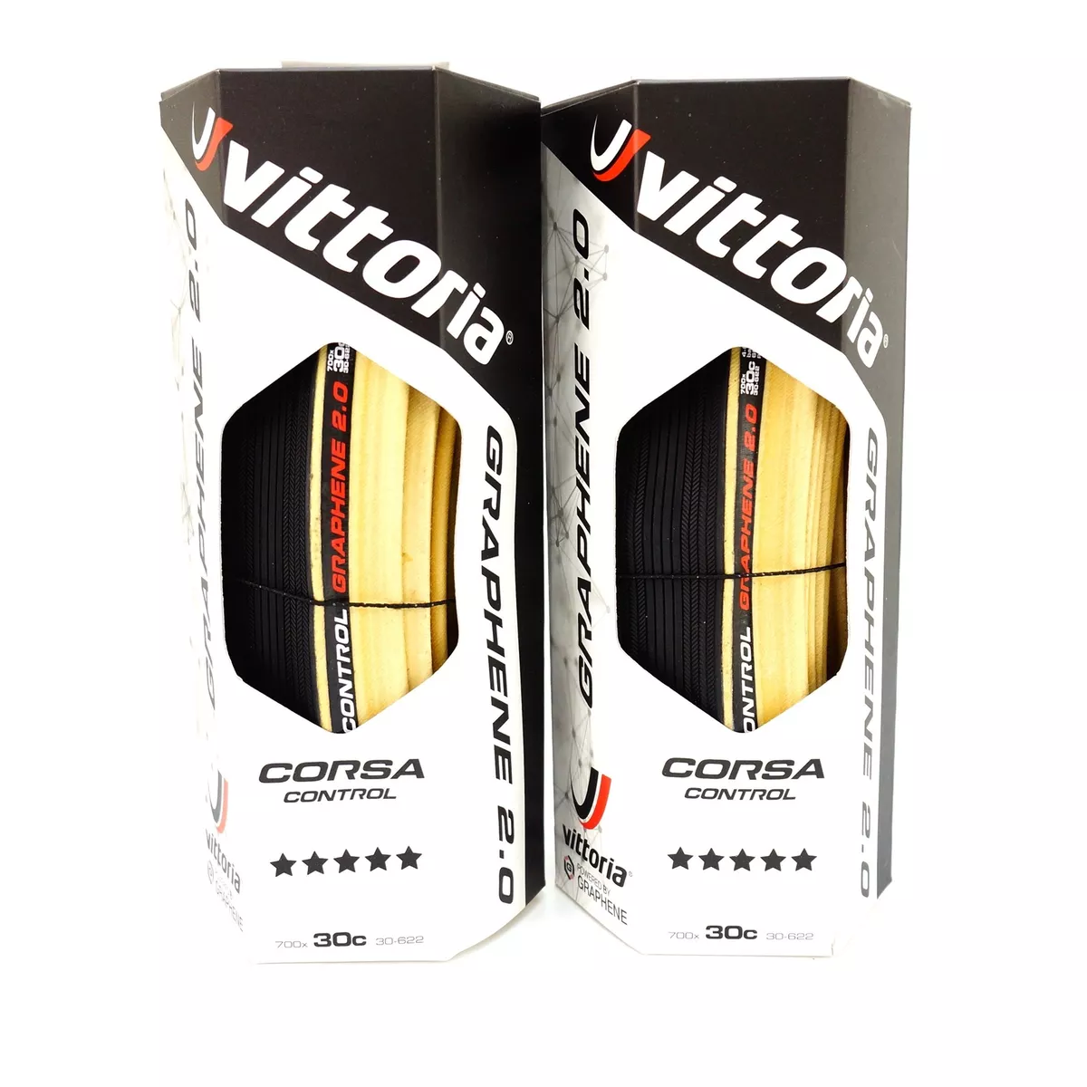 1 or2 Vittoria Corsa Control G 2.0 700x30C Clincher Bicycle Tire Para Skinwall