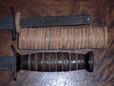 WW2 CAMILLUS M3 KNIFE / BAYONET  HANDLE LEATHER SPACERS !