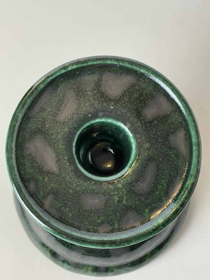 Portavelas cerámica de estudio Green Southern Living At Home Gail Pittman 2002 Foto 3 de 4