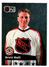 1991-92 Pro Set NHL Hockey Base Card #290 Brett Hull All Star St. Louis Blues  