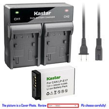 Kastar Battery AC Rapid Charger for Canon LP-E17 LPE17  Canon Rebel T7i T6s T6i