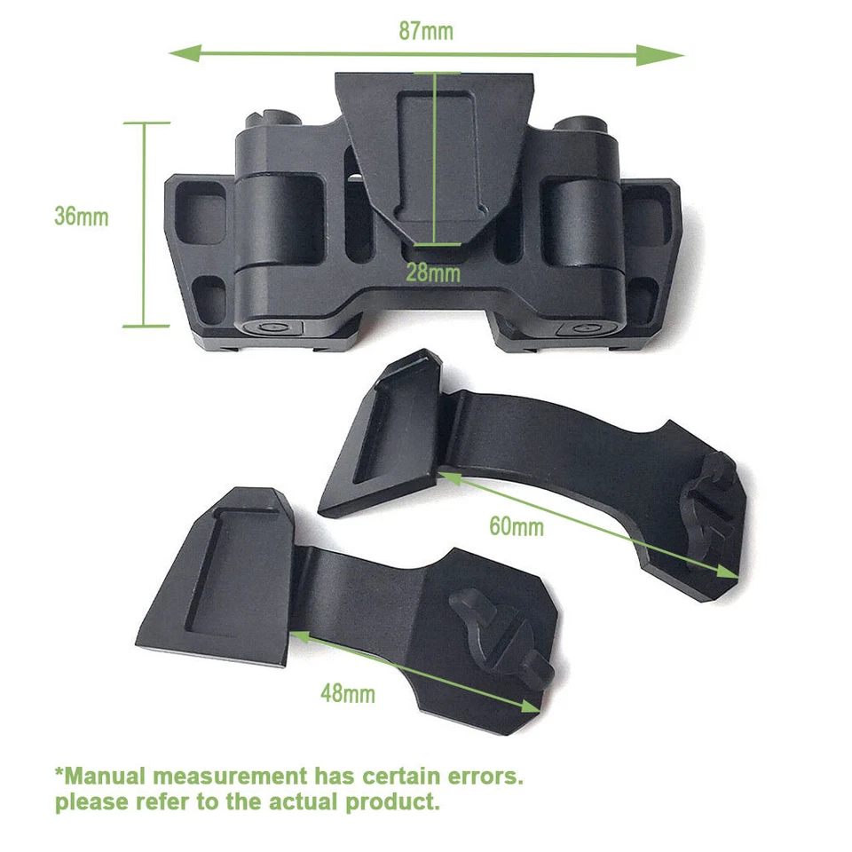 Dual PVS14 Night Vision Bridge NVG J-arm Helmet Installation for Binocular Metal - Image 2 of 4