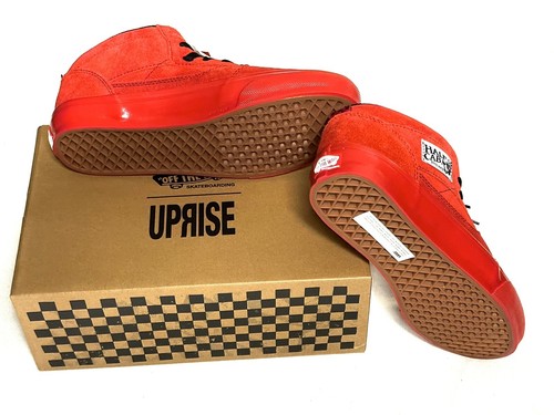 Vans Skate Half Cab Pro 92 x Uprise Chicago Skateboard Shoes Red Red Mens 9 - Picture 3 of 8