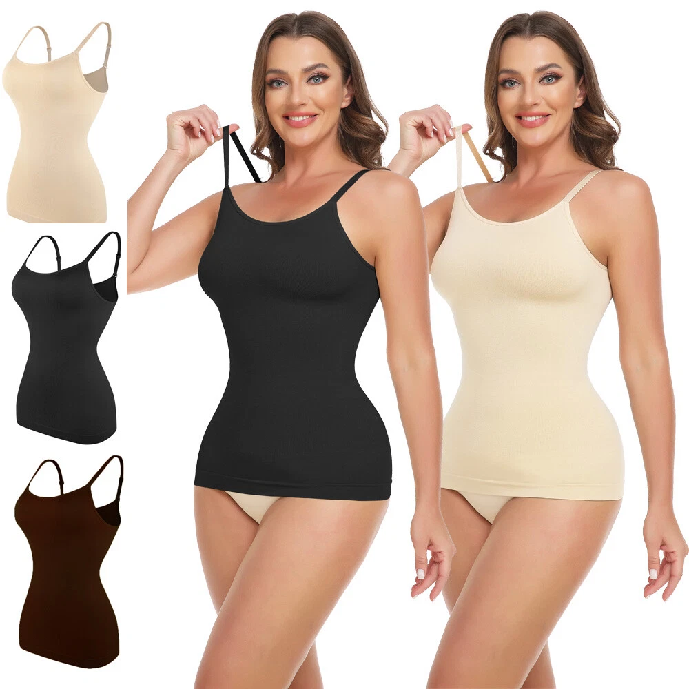 Plus Adjustable Spaghetti Straps Lightweight Smoothing Tummy Control  Shapewear Slip