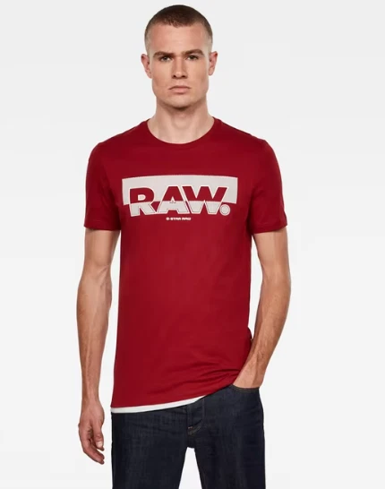 G star raw red t shirt deals