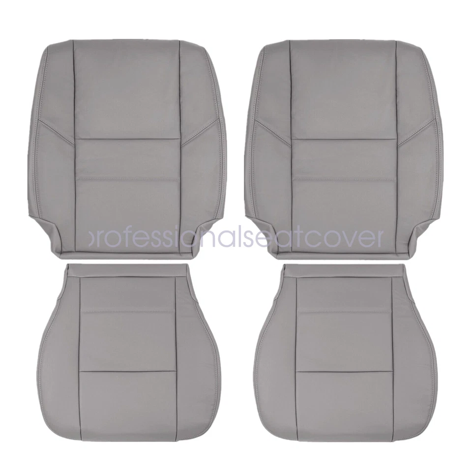 Серый кожаный чехол на сиденье снизу сверху для водителя и пассажира Toyota Sequoia 2000-2007 годов выпуска - Изображение 2 из 4