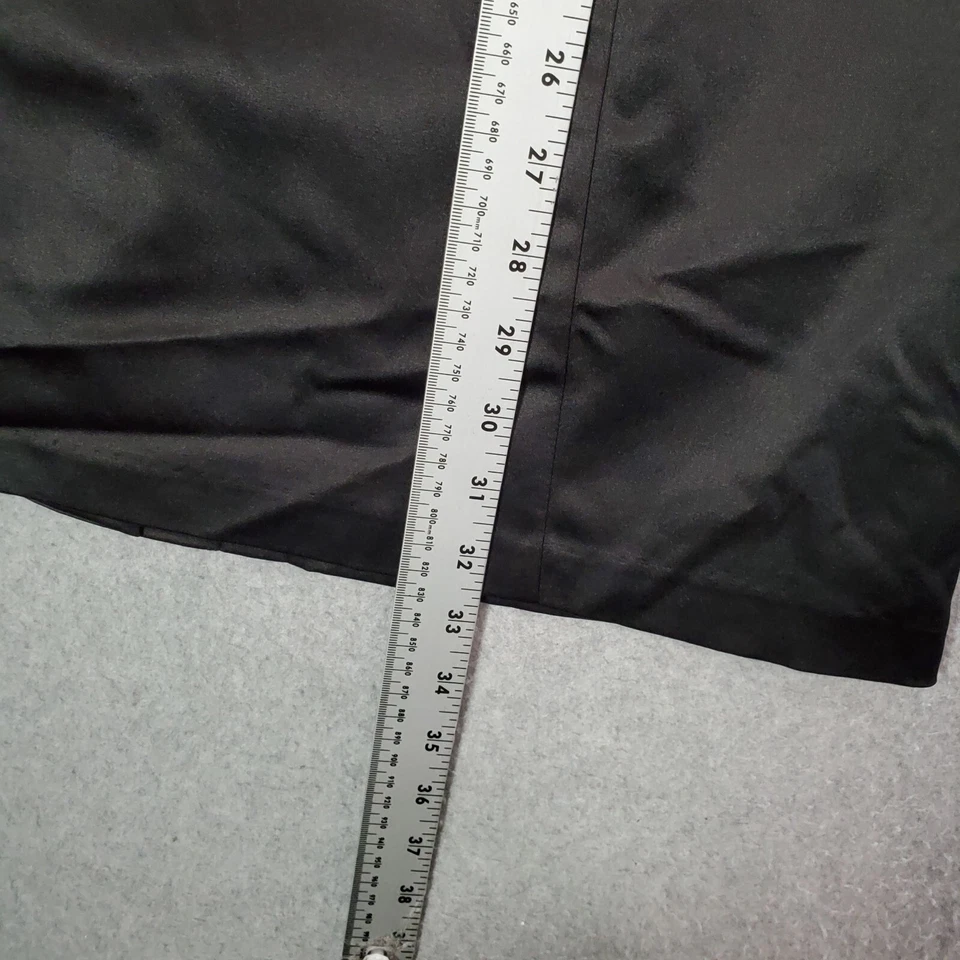 Vestido para mujer The Limited 6 negro mini funda sin tirantes satinado forrado abertura Foto 4 de 4