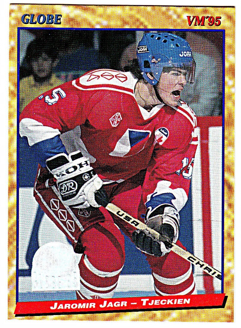 1995 GLOBE SEMIC #157 JAROMIR JAGR Team Czech Republic Hockey Card