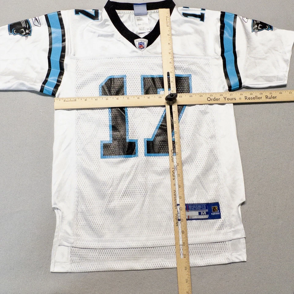 Camiseta Reebok On Field Carolina Panthers Jake Delhomme #17 Youth média (10-12) - Imagem 3 de 4