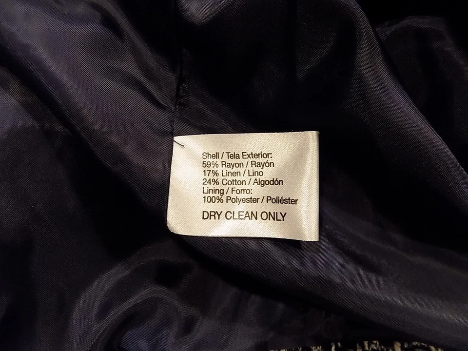 Blazer OSCAR De La Renta azul y blanco mezcla de algodón para mujer 16 (226) Foto 2 de 4