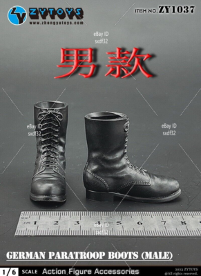 ZYTOYS ZY1037 1/6 WWII Paratroops Boots Shoes For 12