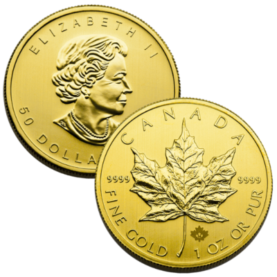 Sterling silver coin bezel for oz Canada Maple Leaf Gold Coin