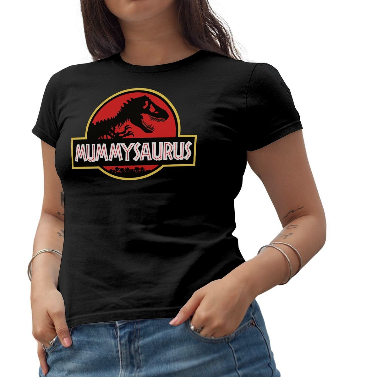 Mummysaurus T-Shirt Top Mummy Mum Mother Mama Mom Dinosaur Film