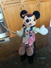Disneyland Parks Mickey Mouse Jack Sparrow Pirates of the Caribbean Plush 12  
