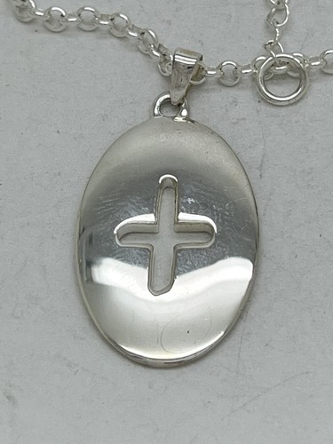 Robert Lee Morris RLM Studio Sterling Silver Cutout Cross Necklace 1.5” 18-20” - Picture 4 of 7