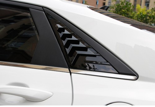 Cubierta de persiana persiana ventana lateral pintada negra para Hyundai Elantra 21-2022 - Imagen 3 de 7