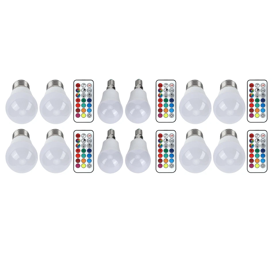 45W LED RGB Bulb Light Colorful Changeable Remote Control Lamp For Bedroom - Image 4 of 4
