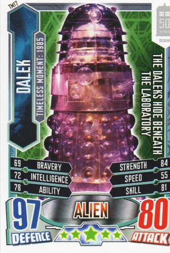 Dr Who Timeless & Doctor Who Alien Attax 50 Year Tardis Single Trading Cards - Picture 166 of 198
