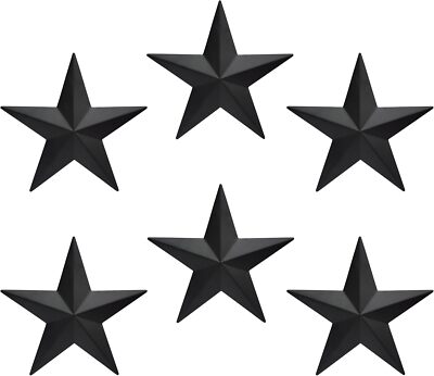 6'' 6pieces Per Set Black Metal Barn Star Wall Decortexas Stars Artmetal Stars Ru