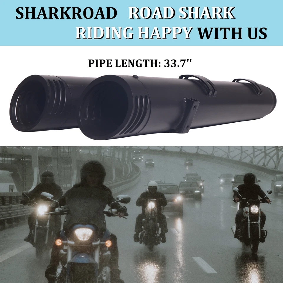 4" Slip On Mufflers Exhaust Pipe for Indian 2014-UP Partial Chieftain - Image 2 of 4