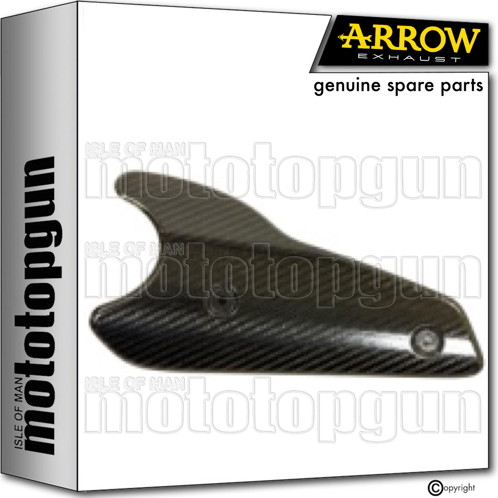 Protection pare-chaleur carbone Arrow pour CB 1000 R 2012 en fibre véritable