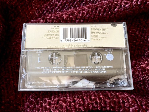 MADONNA IMMACULATE COLLECTION CASSETTE PROMO HYPE STICKER MINT TAPE K7 RESCUE ME - Picture 5 of 6