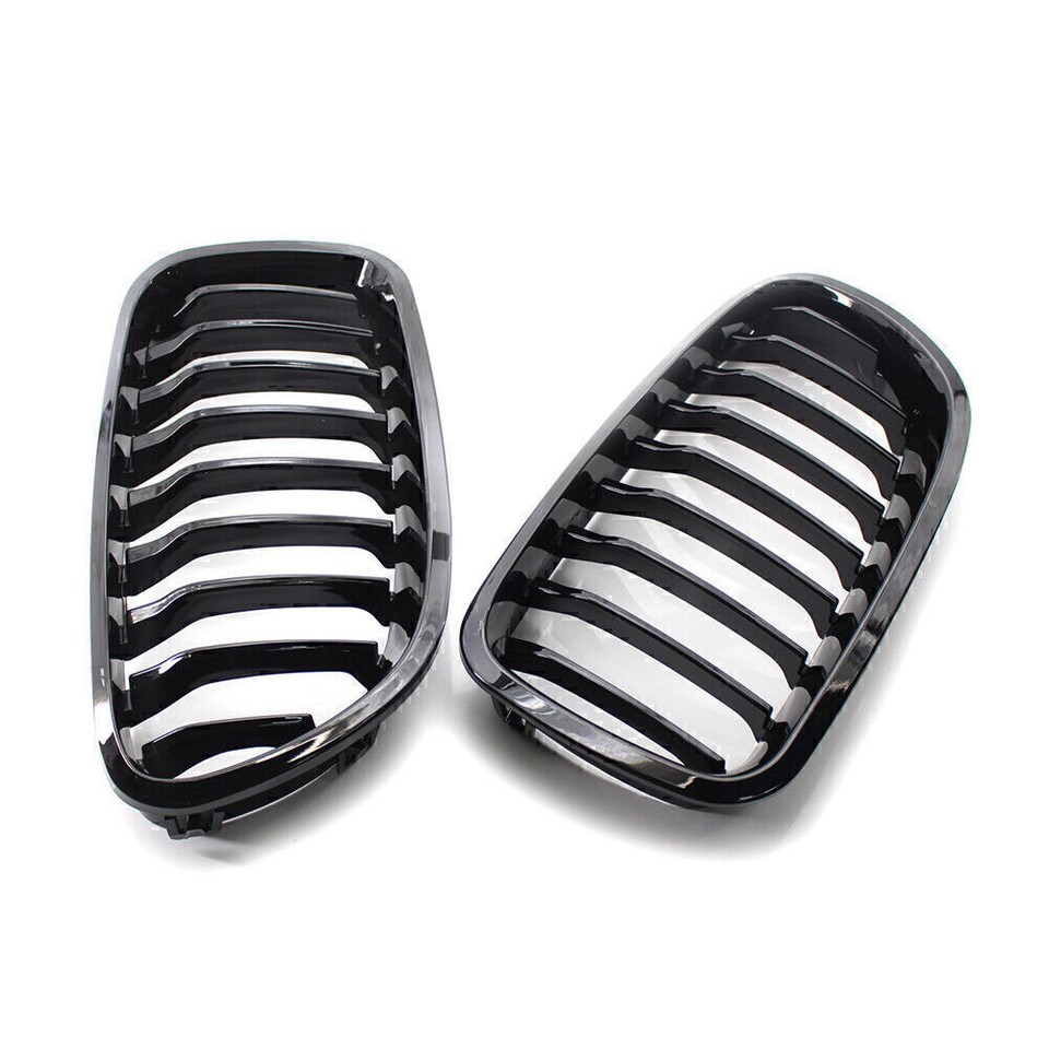 Gloss Black Front Kidney Grille Grill Painted Fit BMW Sedan F10 F11 M5