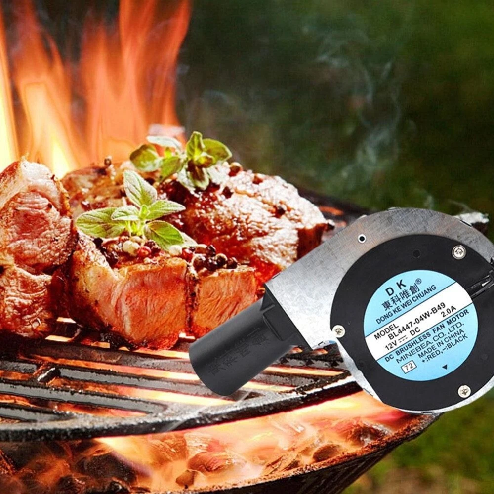 Picnic Campin BBQ Blower Fan Cooking Grill Fans Electric Fan Air Blower  Stove | eBay