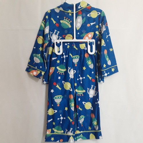 Boy pajamas two piece long sleeves long pants brand Wonderkids NWT blue - Picture 10 of 12
