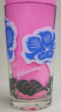 Gloxinia Peanut Butter Glass Glasses Drinking Kitchen Mauzy 60-1