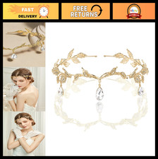 Crystal Leaf Wedding Headband Tiara Crown for Bridesmaids Bridal Gifts