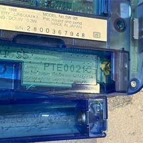 Bandai WonderSwan Swan Crystal Clear Blue Console only Japan retro game WS