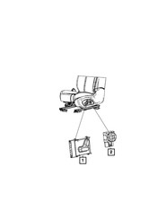 Genuine Mopar Power Seat Switch Left 68612668AA