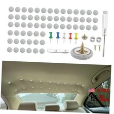 60PCS Headliner Repair Kit, Headliner Pins, Auto Roof Repair Snap Grid Grey