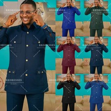 Formal Men's Suit Hositng Cusotm Color Wedding Outfits Business 2Pcs Jacket