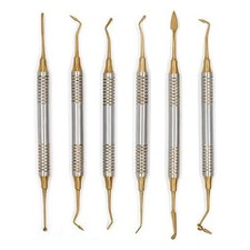 6-częściowy skrobak dentystyczny z wypełnieniem z żywicy kompozytowej, powłoka nieprzywierająca Za5206