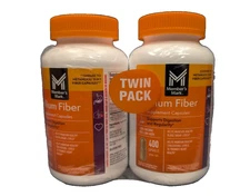 Member's Mark 100% Psyllium Fiber Supplement Capsules 2 x 400 = 800 Exp 09/2027
